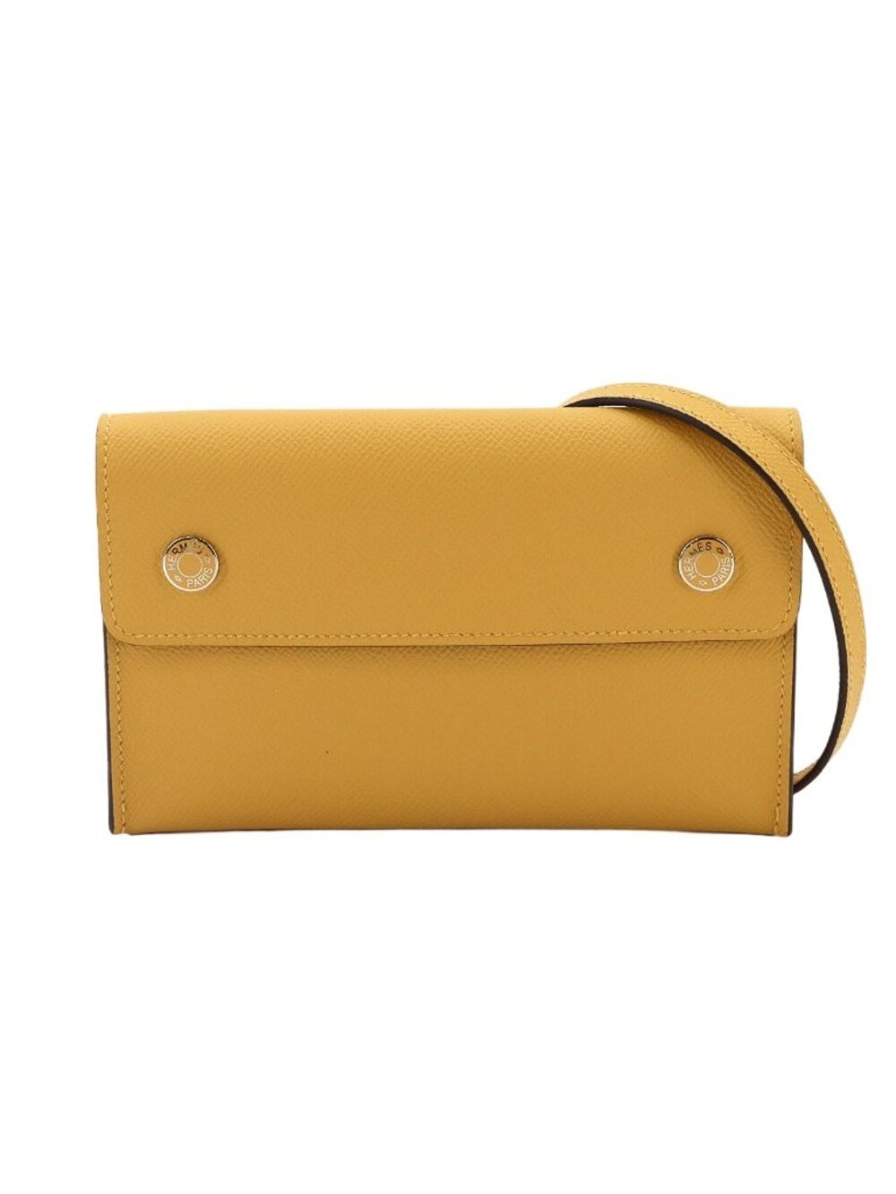 Hermes Nappe-to-Go Epsom Paille Shoulder Bag Silver